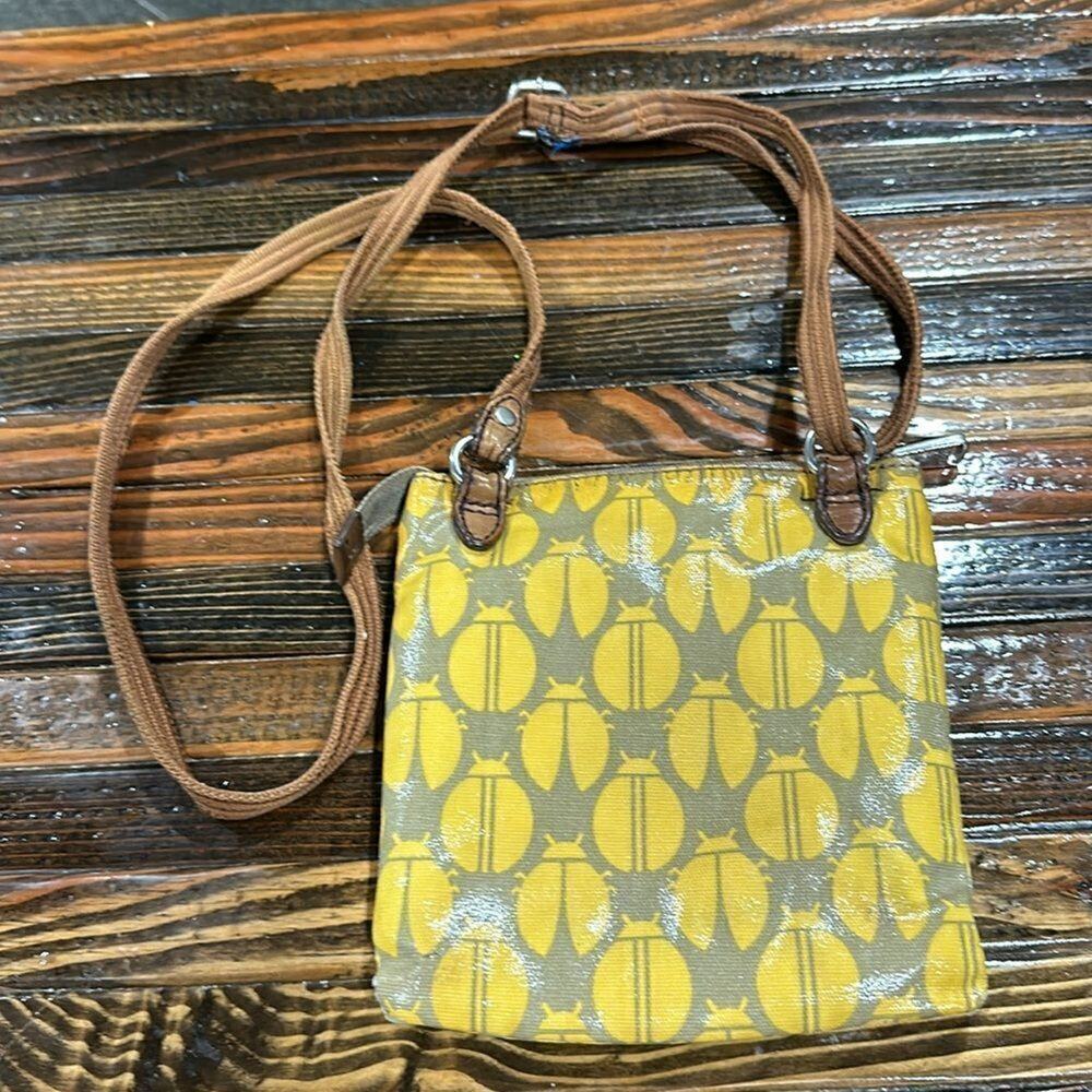 Fossil Key Per Ladybug Coated Canvas Crossbody Pu… - image 2